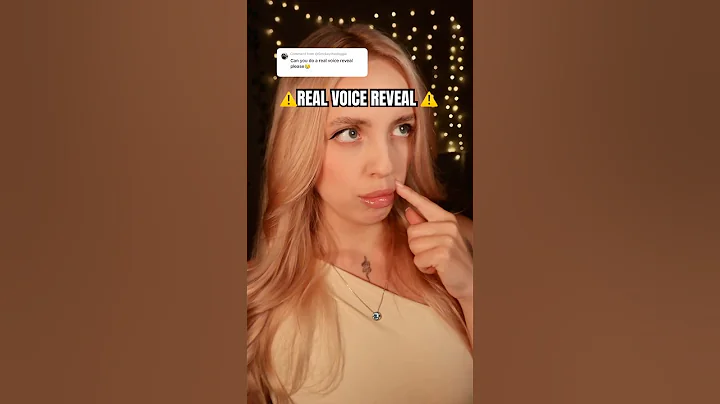 ⚠️ A Real Voice Reveal ⚠️ #asmr #tingles #asmrshorts #asmrvideo #satisfying thumbnail