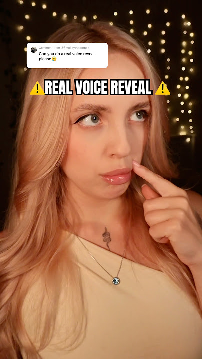 ⚠️ A Real Voice Reveal ⚠️ #asmr #tingles #asmrshorts #asmrvideo #satisfying