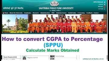 How to Convert CGPA to Percentage & Calculate Obtained Marks  of SPPU,Pune/Vikrant Dhamak