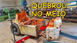 PARTIMOS AO MEIO A EMPILHADEIRA QUE VAI VIRAR ESCAVADEIRA MAD MAX