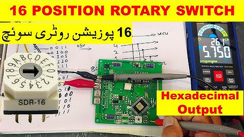 {730} SDR-16,16 position rotary switch with hexadecimal output