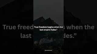 This is how true freedom begins. 🔥💪#democracy #quotes #shorts #politics