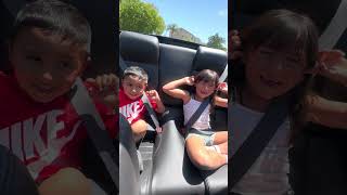 A race car is like a roller coaster for kids