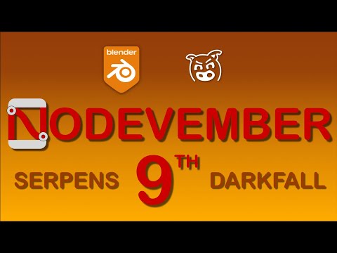 Blender Nodevember 9th A Link to the Past - Serpens and Darkfall