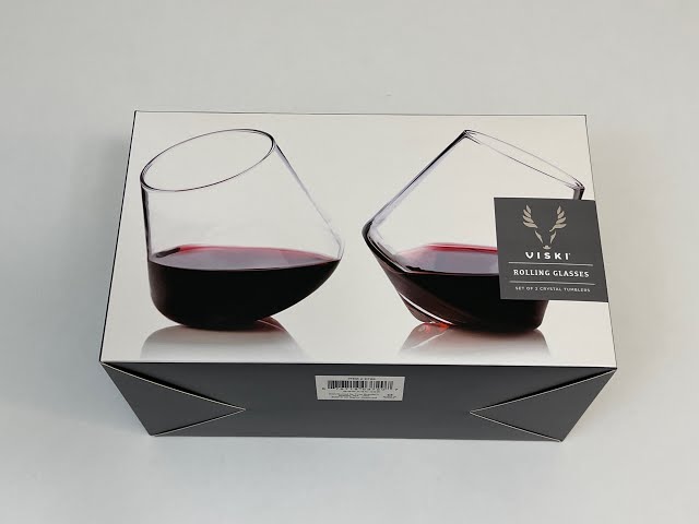 Viski Rolling Crystal Wine Glasses