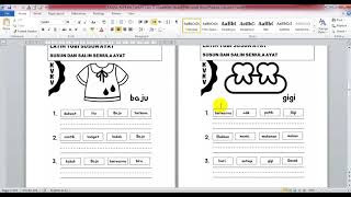 SUSUN PERKATAAN MENJADI AYAT YANG BETUL