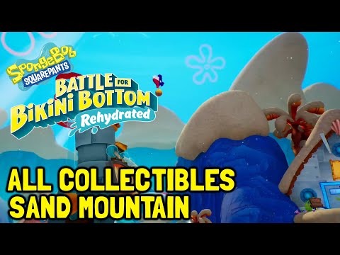 Spongebob Battle For Bikini Bottom Rehydrated All Collectibles In Sand Mountain