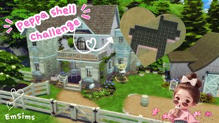 Turning Lilsimsies Peppa Shell into a Pink Rustic home ‐ The Sims 4 Speedbuild | No CC 🐷🌸