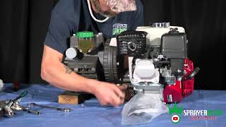 Assembling an Udor KAPPA--5 to a Honda GX160 Sprayer Depot for Spray Equipment