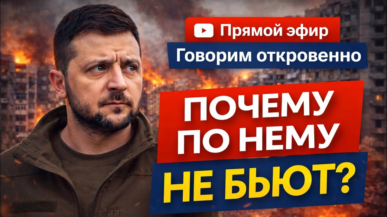 Почему Россия не бьет по Зеленскому?Прямой эфир.