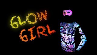 Glow Girl Costume and Tattoos with Neon Toner and Laser Transfers