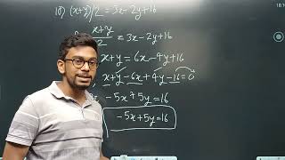 Linear Equation for BBA (Business Math) Pt-1