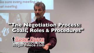 The Negotiation Process: Goals, Roles & Procedures