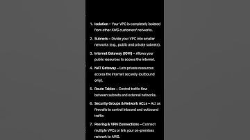 Key features of AWS VPC #aws #coding #securecloud #awscloud #cloud #cloudstorage
