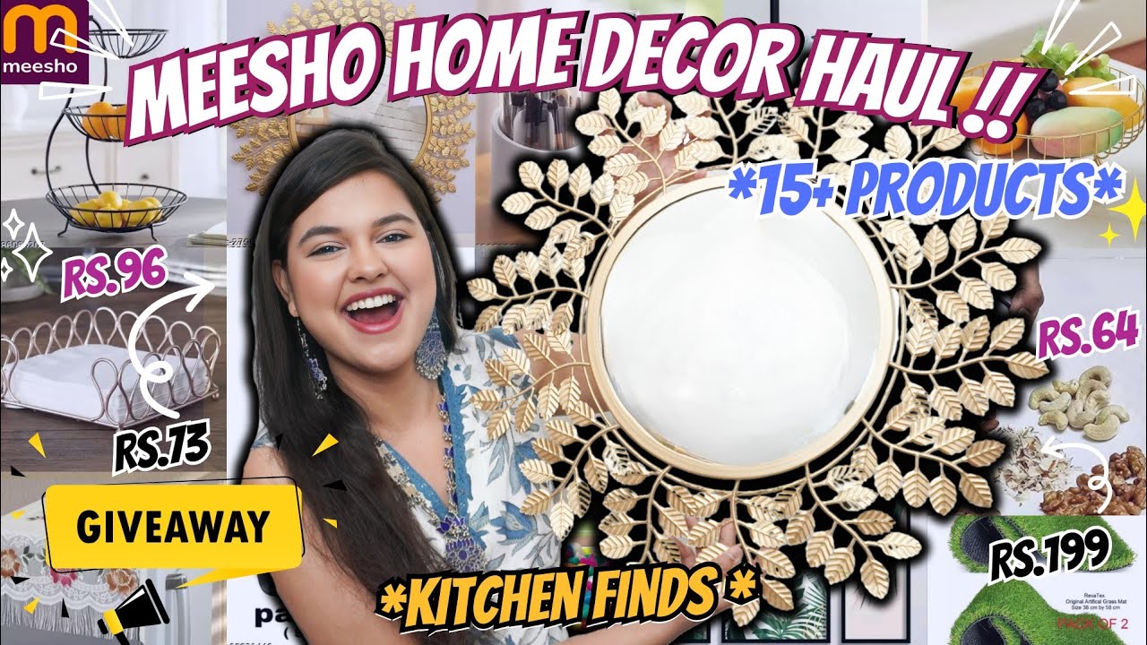 Discover Unique Home Decor Pieces on Meesho🤩 ₹64 Meesho Home Decor