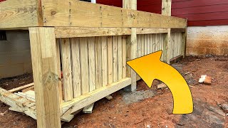 Deck Under Skirting Wood and Simple
