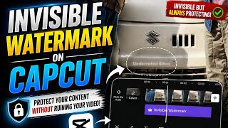 Tutorial on how to make an invisible watermark on capcut 🤩