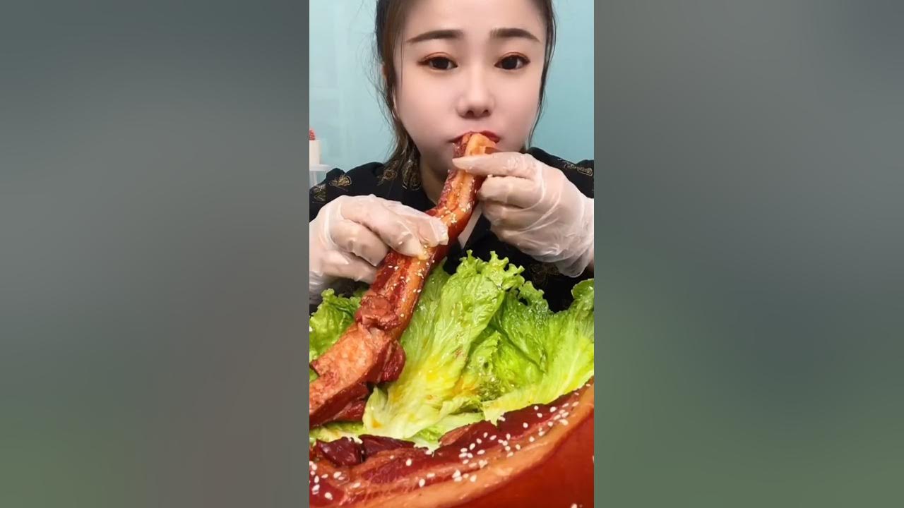 ASMR eat pork is delicious YouTube