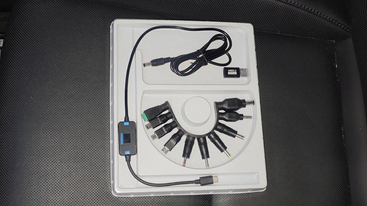 USB-адаптер FARSENSE USB C — DC, кабель PD длиной 3,3 фута, позволяет переключать напряжение нажа...