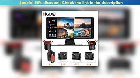 First Look HGDO H44 10.36" 4 Channel 1080P Smart Blind Spot Radar BSD Alarm for RV/Truck/Bus/Traile