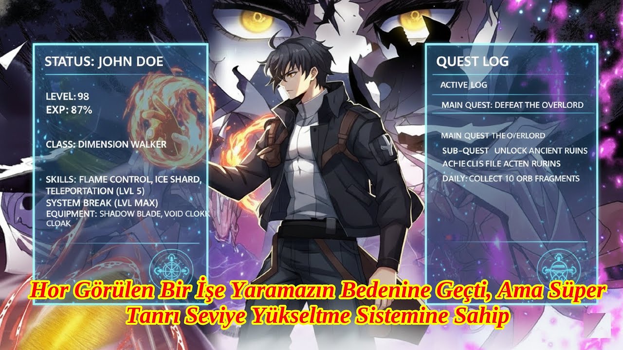 Hor Görülen Bir İşe Yaramazın Bedenine Geçti, Ama Süper Tanrı Seviye Yükseltme Sistemine Sahip