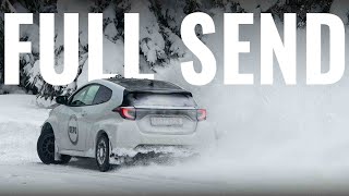 Toyota GR Yaris - FULL SEND on snow!