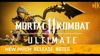 NEW PATCH for Mortal Kombat 11 Ultimate!