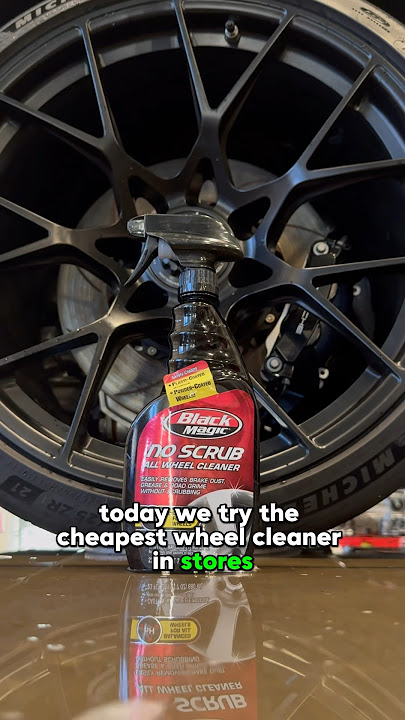 Does the CHEAPEST wheel cleaner work? 🤔 | #detailing #wheels #cars #detailer #shorts