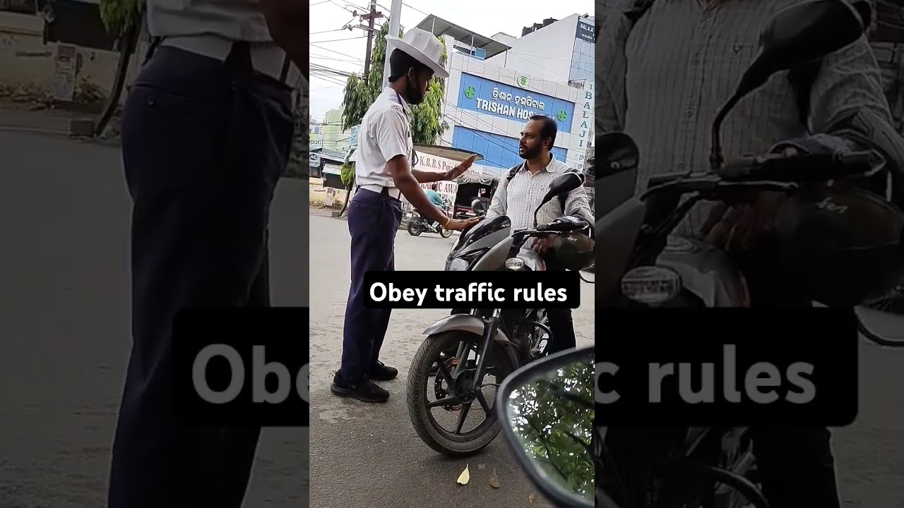 obey traffic rules /traffic awareness 