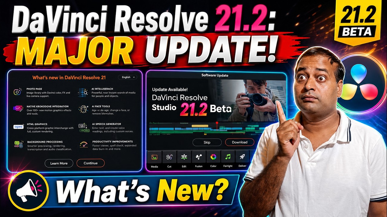 DaVinci Resolve 21.2 Beta Update — What's New? - YouTube
