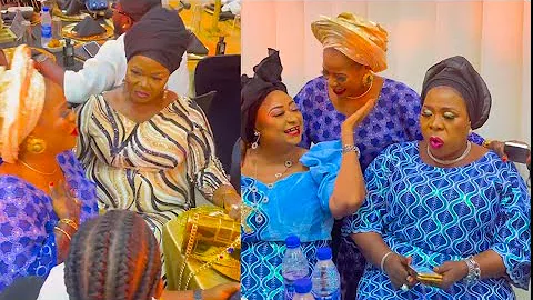 Kunle Afood's Wife Kneels Down To Greet Yetunde Wunmi, Madam Saje, and Ronke Oshodi Oke