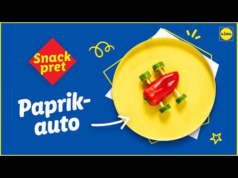 Zo maak je de Paprikauto! 🚗 Groente en fruit saai? Niet met Snackpret! Bouw samen de creaties. 🫑🥒