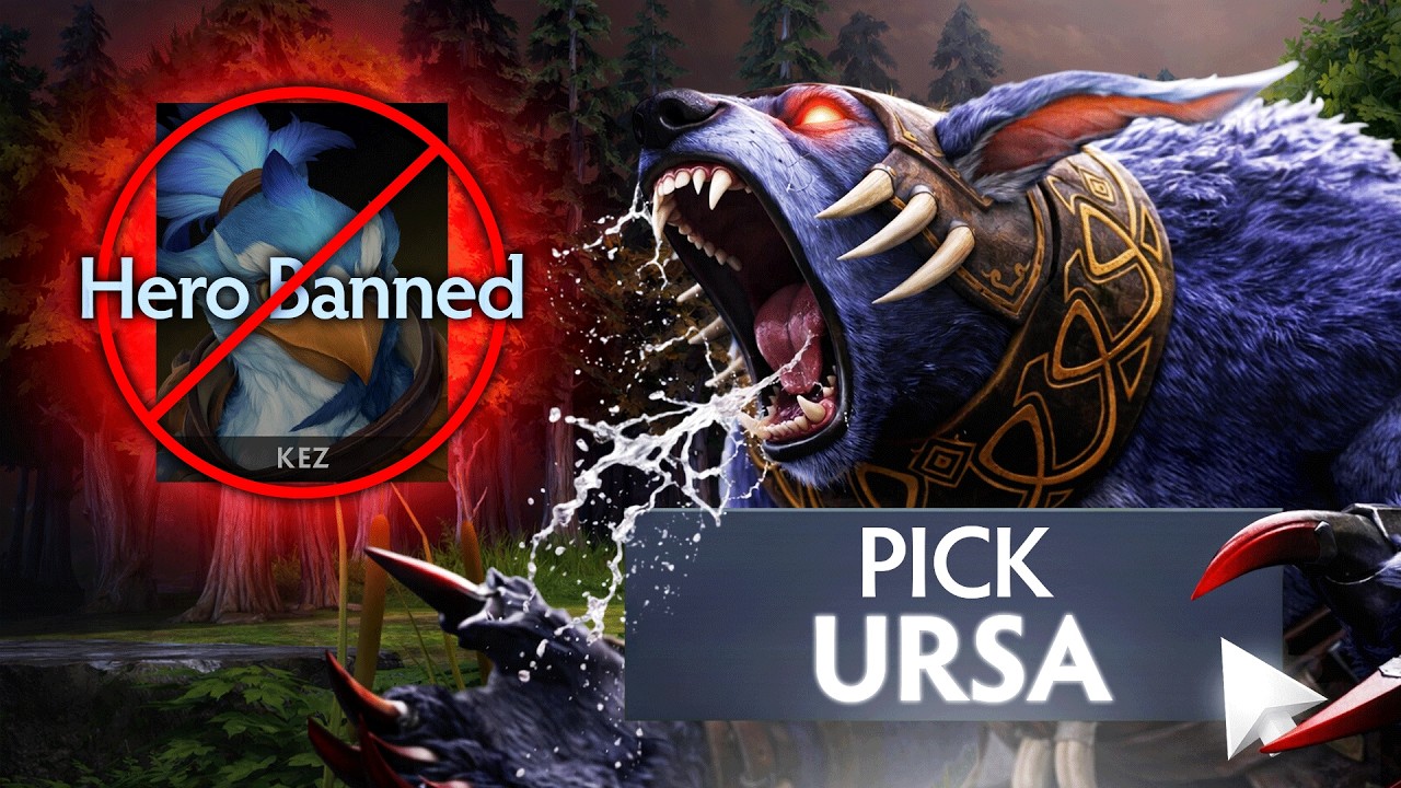 Enemy SNIPED my first pick—so I picked my BEST hero // URSA CARRY