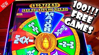 GRAB A DRINK!!! * WATCH ME WIN OVER 100 FREE SPINS!!!! - Las Vegas Casino New Slot Machine Big Win screenshot 1