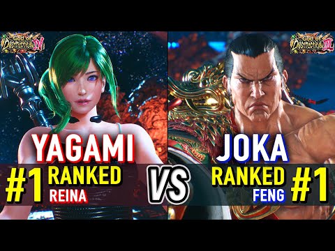 T8 YAGAMI 1 Ranked Reina Vs JOKA 1 Ranked Feng Tekken 8 High Level Gameplay 