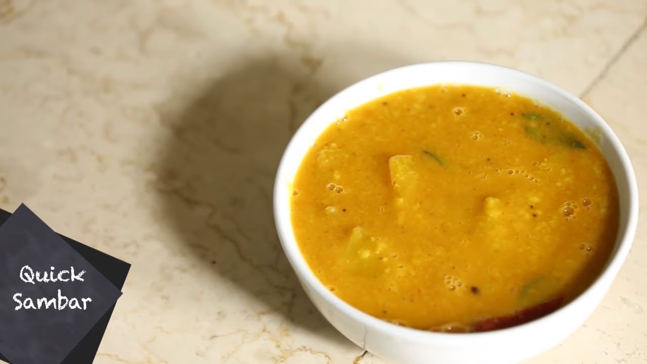 How To Cook Quick Sambar Saffron Trail Kitchen YouTube