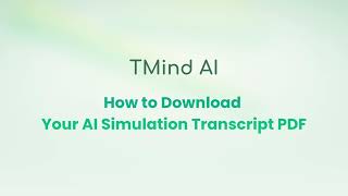Download Your AI Simulation Transcript PDF from a Course