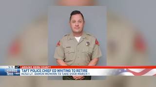 Taft Police Chief Ed Whiting is retiring, KCSO Lt. Damon McMinn to take over in March