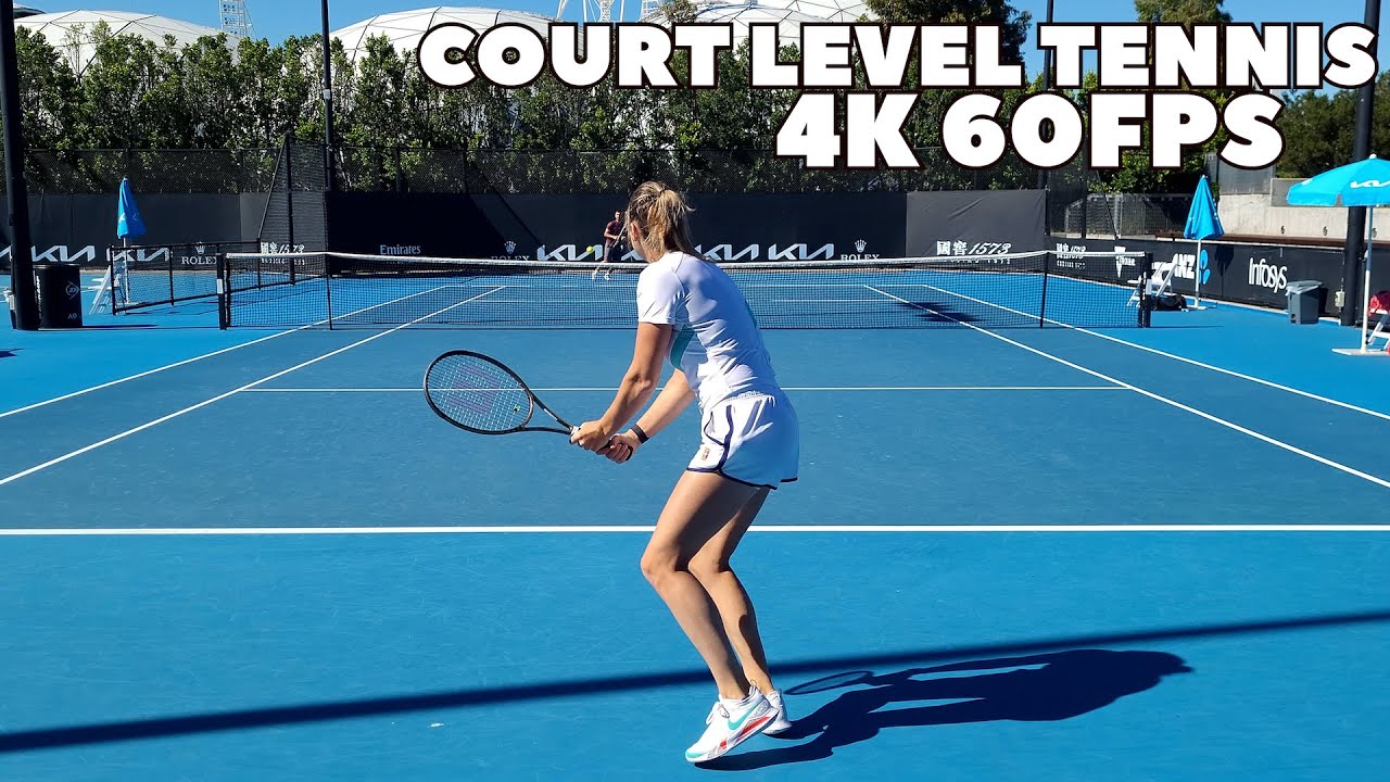 Aryna Sabalenka Court Level Practice | 2022 Australian Open (4K 60FPS)