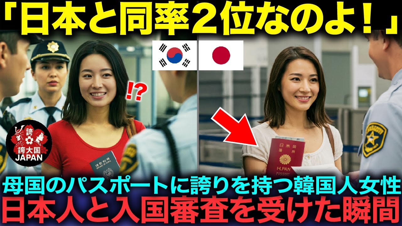 【海外の反応】「韓国パスポートは世界第２位なのよ！」初めて海外旅行した韓国人女性が日韓の圧倒的な違いに驚愕！日本のパスポートは文字通り世界最強だった