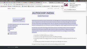 Odoo CRM - Chrome extension