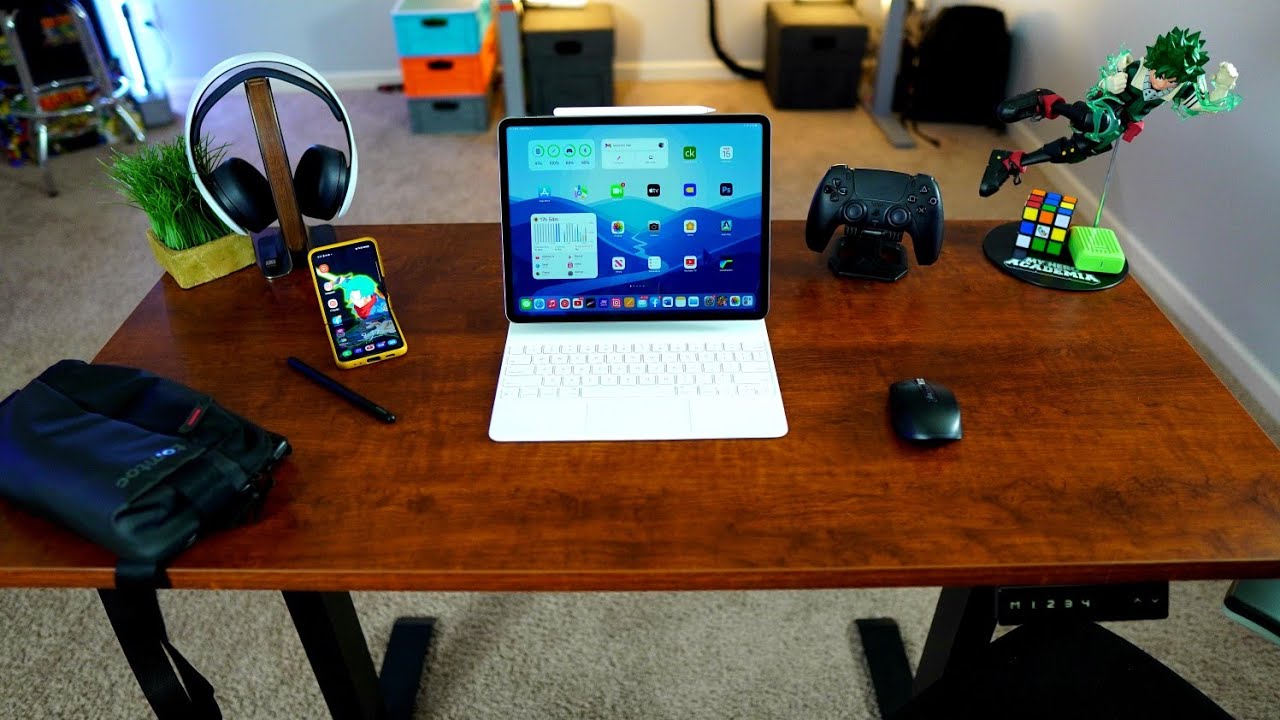 The iPad Pro Desk Setup feat. WOKA Ergo Standing Desk...