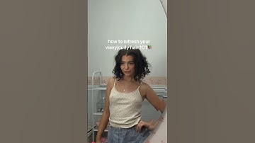 🎀HOW TO REFRESH YOUR CURLY WAVY HAIR 🎀 #curls #curlyhair #curlyhairroutine