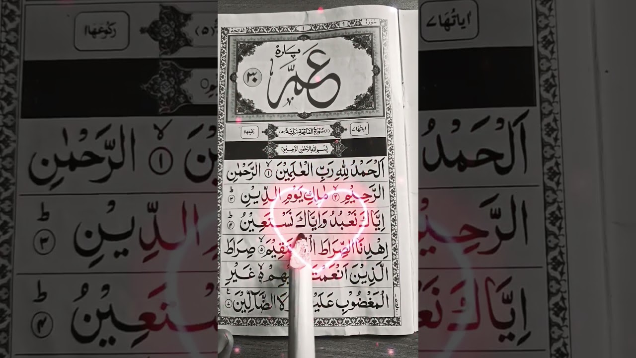 Surah Al-Fatiha with Meaning in English | Guidance, Mercy & Healing 