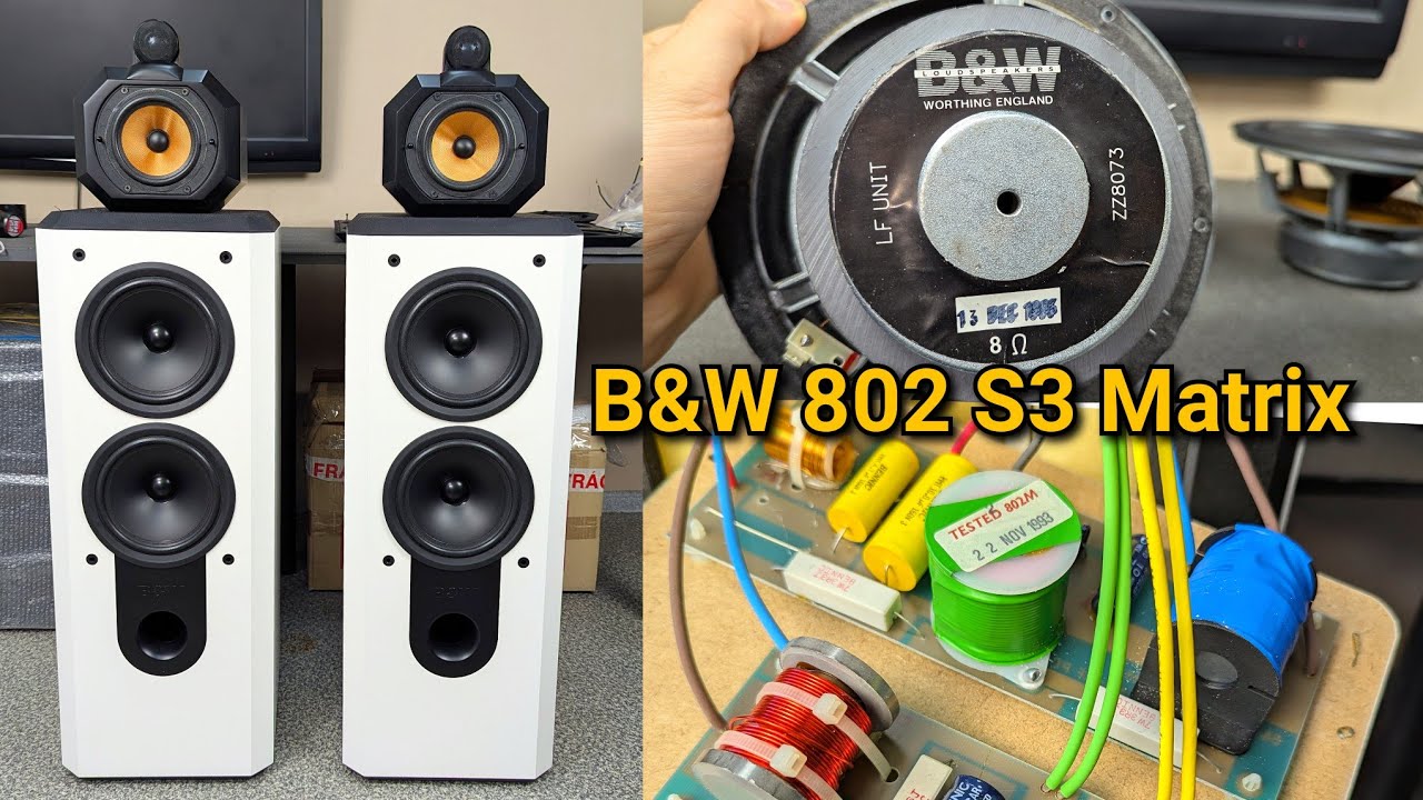 Ремонт акустики динамиков Bowers Wilkins 802 S3 замена подвесов ZZ8073 замена ферромагнитной жидк...