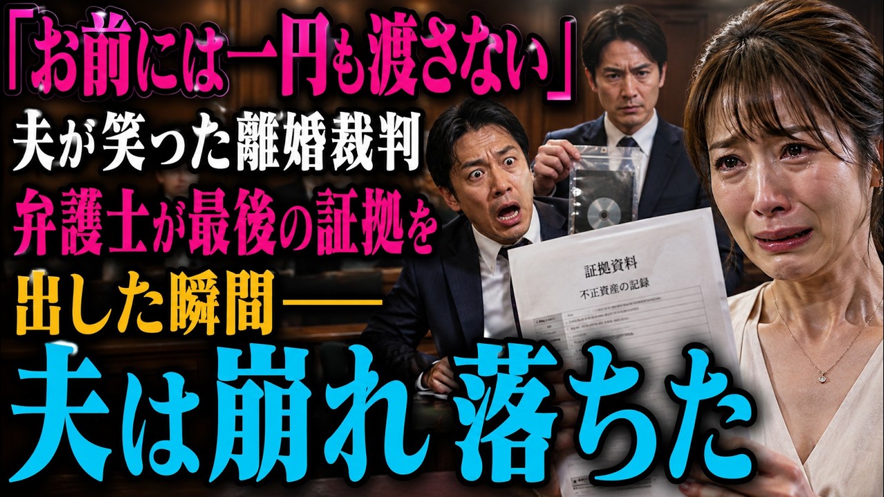 夫は机の上に偽の通帳を滑らせ、勝ち誇ったように笑った。「どうだ、のり子。お前がやったという証拠は揃っている。これ以上争うなら、俺はお前を横領で訴えるぞ。」30年間連れ添った夫が、私を犯罪者に仕立て上げ、1円も渡さずにこの家から追い出そうとしている。私は何も言い返せないふりをして、膝の上で父が残してくれた古い印鑑入れを握りしめていた。夫はまだ気づいていない。私が反論しないのは、証拠がないからで...