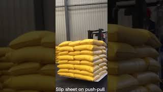 How to use the slip sheet