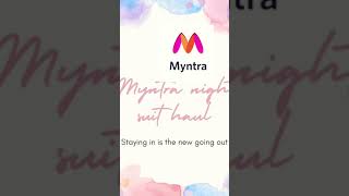 Myntra try on night suit haul | Myntra Pajama set haul | comfort clothing screenshot 5