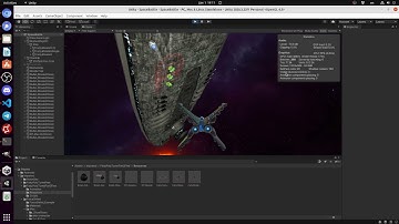 2021.12.01 19:11 Unity3d. Space Battle. Missile system prototype with mothership.