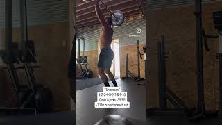 10 Rounds Crossfit Wod Tng Power Clean And Jerks. Must Be Done Unbroken Or Redo.